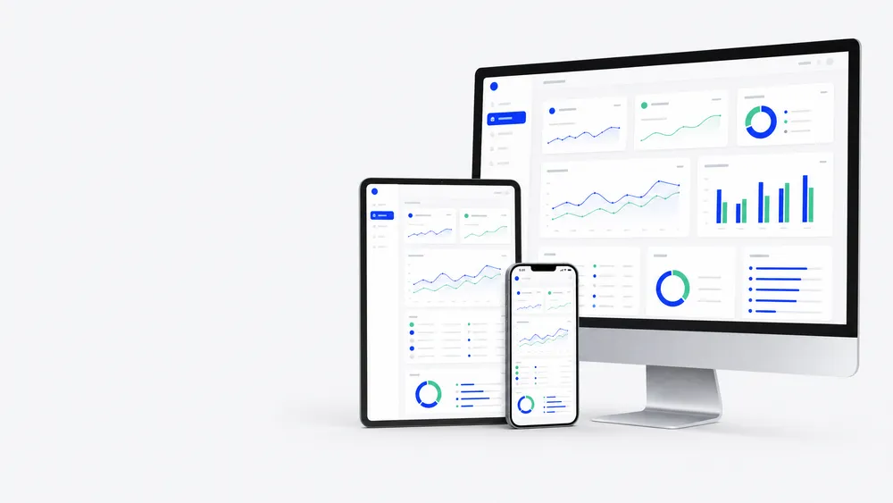 One AvantiPoint app running on desktop, tablet, and phone from a single codebase
